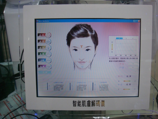 Machine d'analyse de peau d'écran tactile de Digital pour la détection de peau